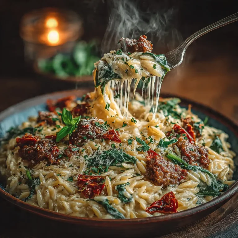 Cozy Sun-Dried Tomato Orzo (Cozy Winter Recipe!)