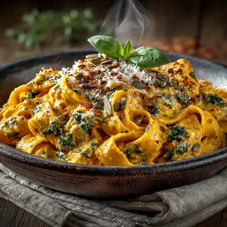 Creamy Vegan Cajun Pumpkin Alfredo (Dairy-Free & High Protein)