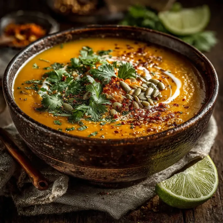 A Warm Hug in a Bowl: Curried Sweet Potato Peanut Soup