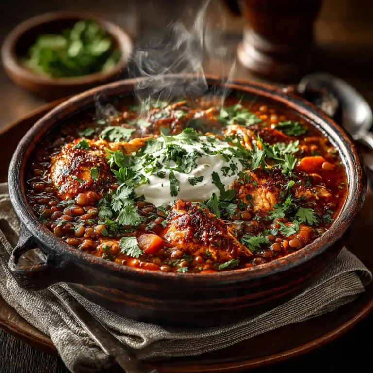 Easy One-Pot Harissa Chicken and Lentils (High-Protein Meal)