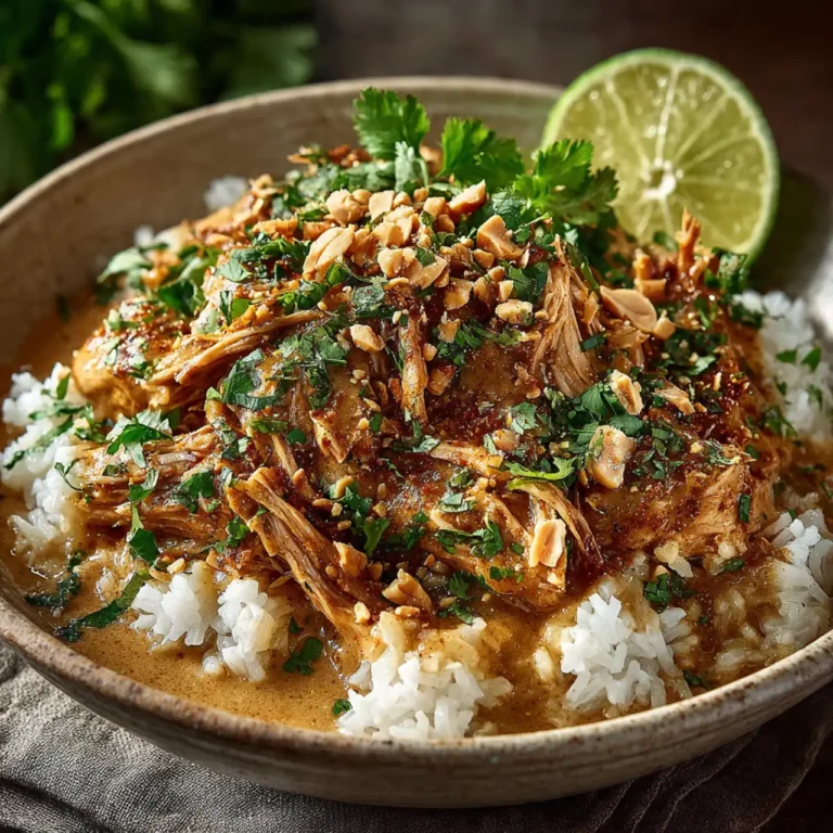 Cozy Weeknight Escape: Slow Cooker Thai Peanut Chicken