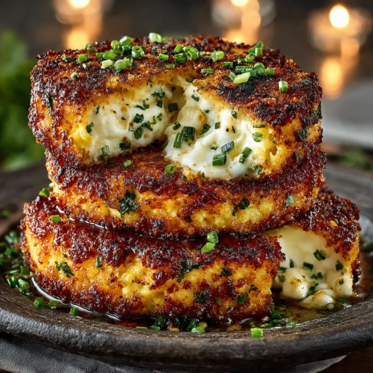 Pan-Fried Grit Cakes with Cheese: Crispy on the Outside, Creamy Inside