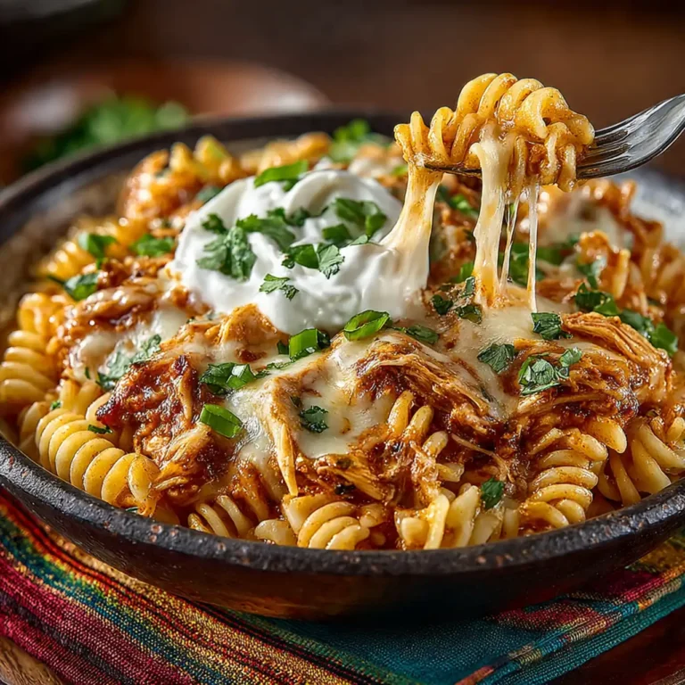 A Weeknight Fiesta: Easy Crockpot Chicken Enchilada Pasta