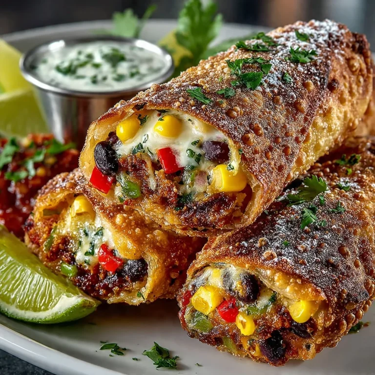 Delicious Southwest egg rolls filled with flavorful ingredients and spices.