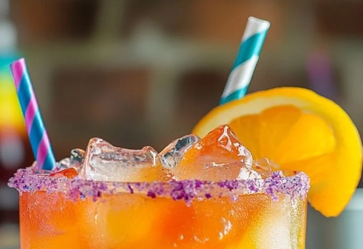 A vibrant image showcasing Starburst Drip e-liquid flavors