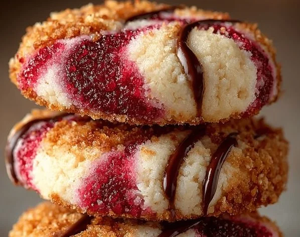 Delicious no-bake strawberry cheesecake cookies arranged on a plate