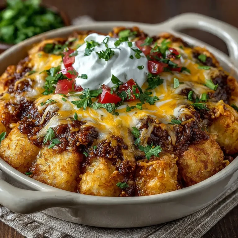 Tater Tot Chili Casserole (Easy Comfort Food!)