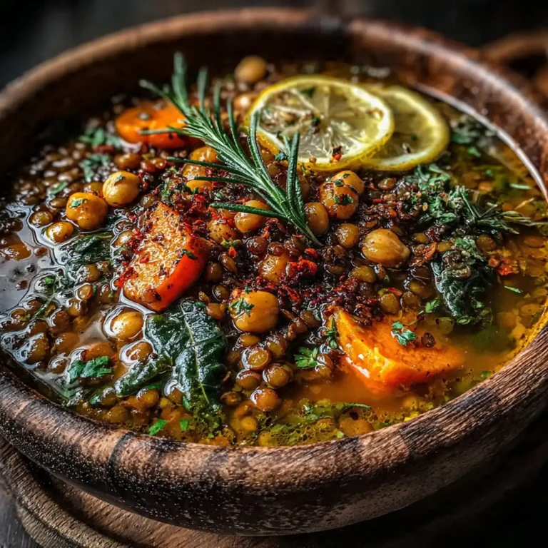 A Bowl of Cozy: Hearty Lentil, Sweet Potato & Chickpea Stew