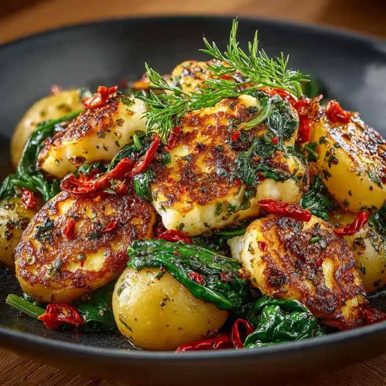 The Ultimate Spinach, Haloumi, and Potato Salad (Hearty Spring Dinner!)