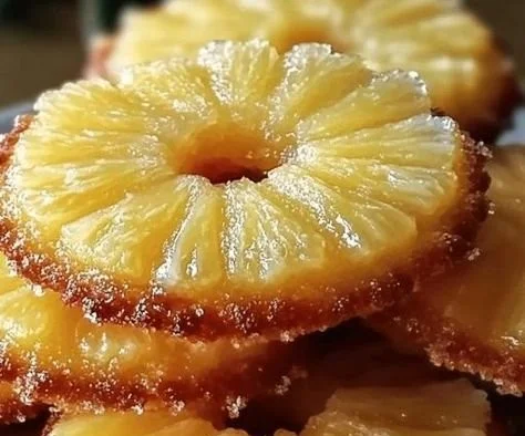 Delicious Pineapple Upside Down Cookies with a cherry on top.