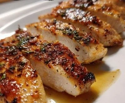 Delicious slow cooker chicken breast served with herbs and spices