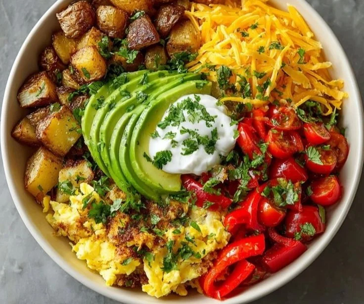 Delicious Southwest Spice Green Chile Bowl filled with vibrant ingredients