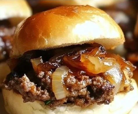 Delicious White Trash Sliders on a platter for a party or gathering