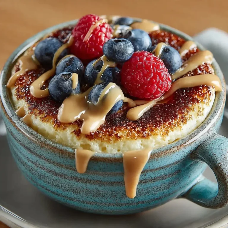 Baked Protein Pancake Bowl topped with fruit and nuts