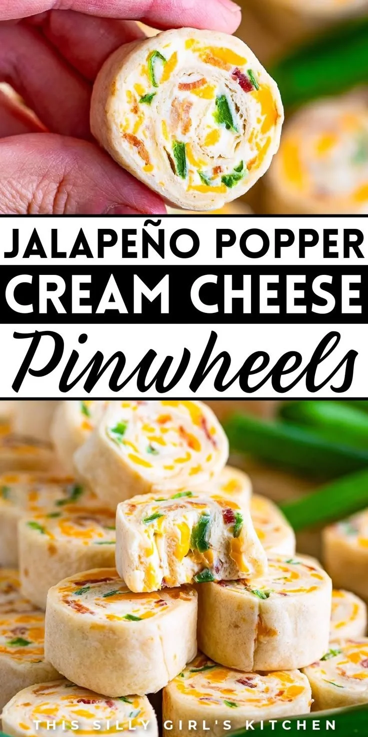 Plate of delicious cream cheese pinwheels with colorful ingredients