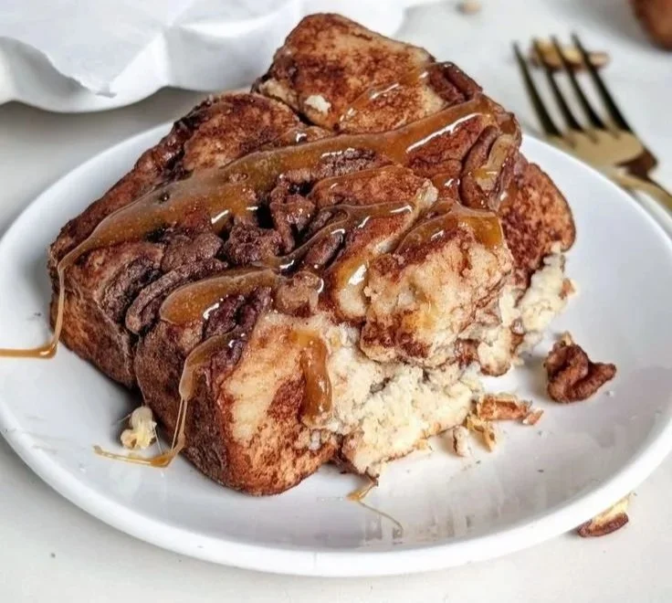 Sliced high protein no sugar monkey bread on a plate