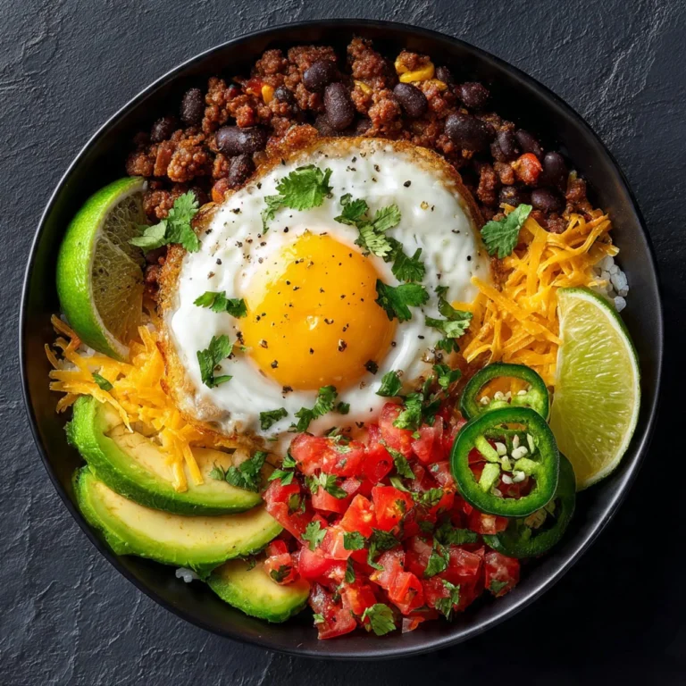 Delicious Mexican breakfast bowls with fresh ingredients
