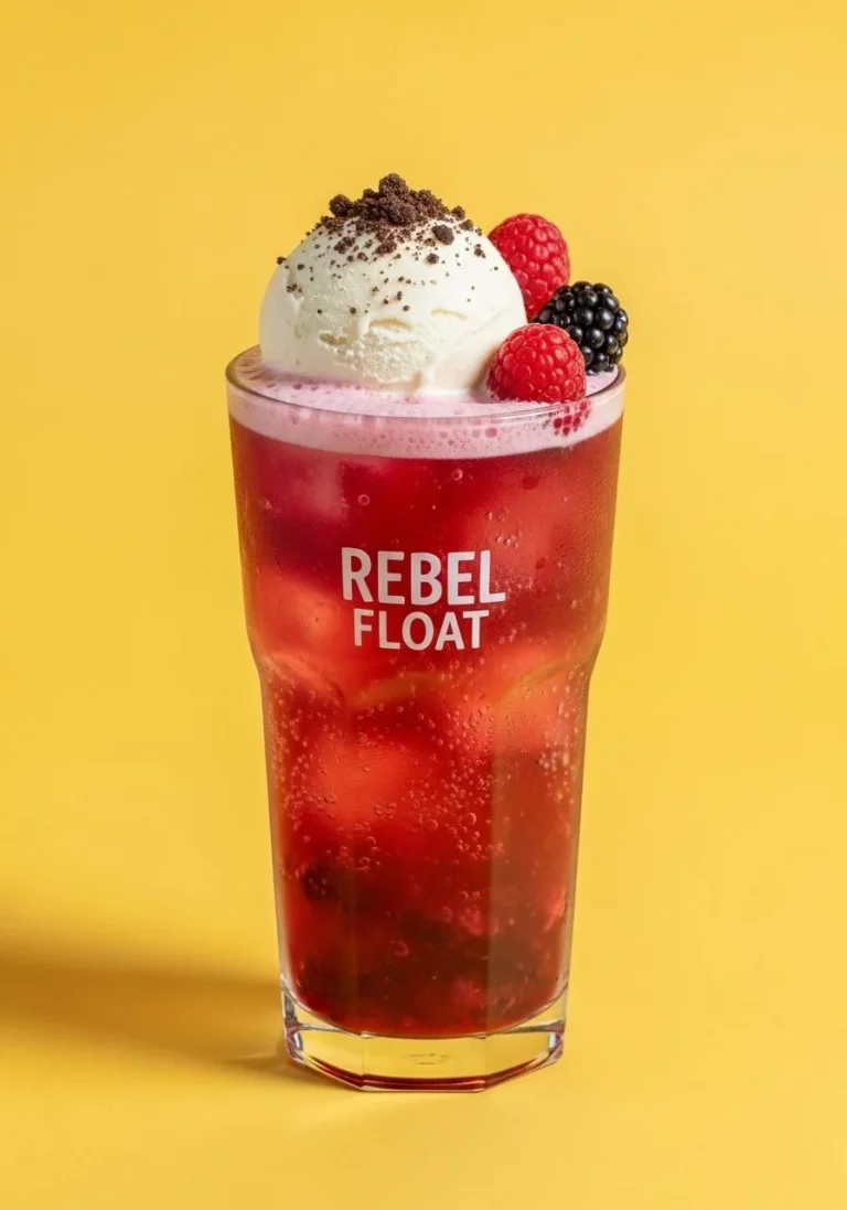 Delicious healthy ice cream floats featuring Rebel Floats