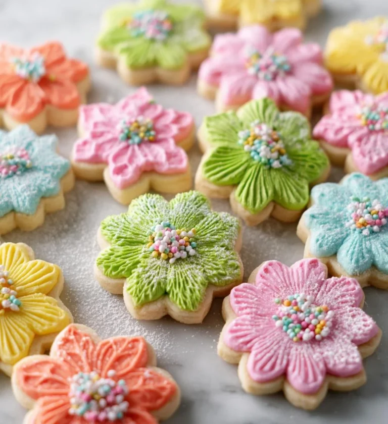 Delicious spring cookie recipes on a colorful plate for delightful desserts