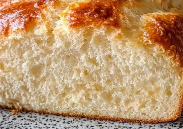 Loaf of zero carb yogurt bread, a healthy low-carb baking option.