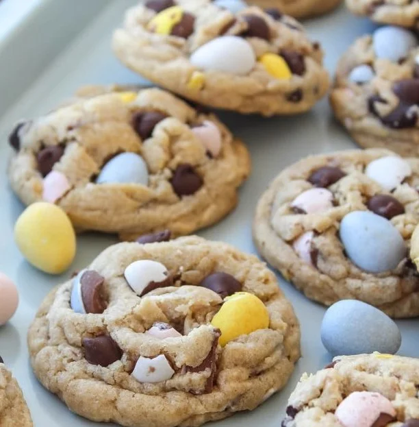 Colorful Easter cookies decorated for a festive spring celebration