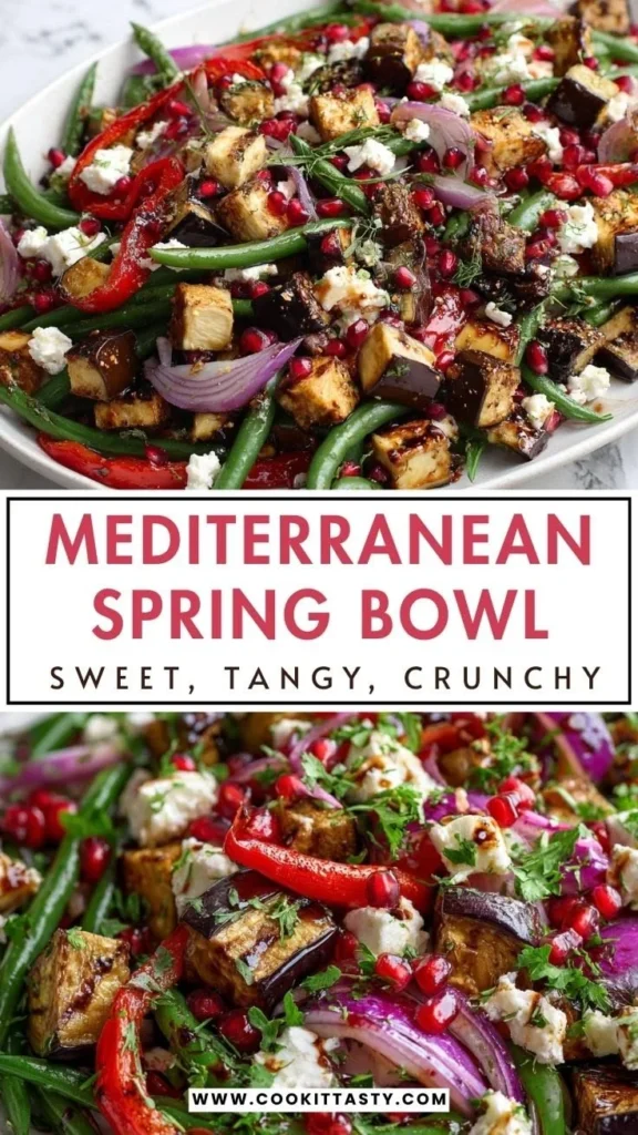 Fresh Pomegranate Feta Salad with vibrant ingredients
