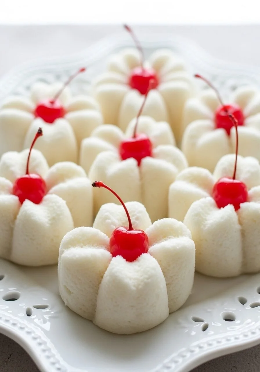 Steamed blooming cupcakes without an oven, colorful and delicious dessert.