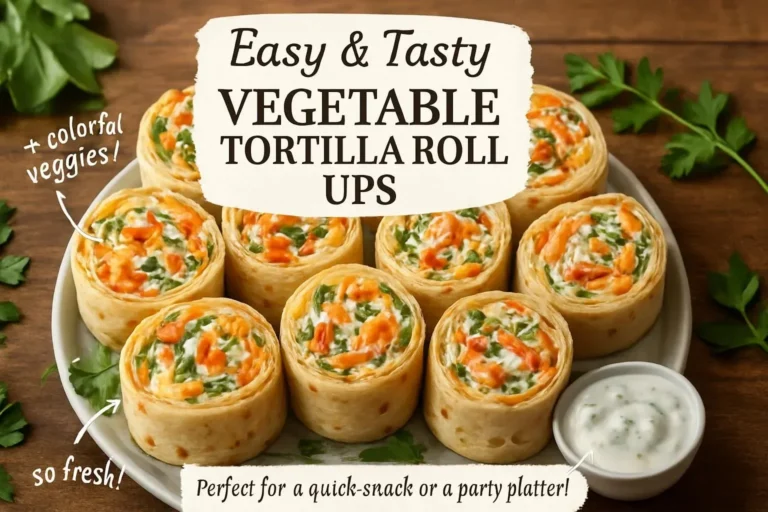 A platter of colorful vegetable tortilla roll ups filled with fresh veggies and dips.