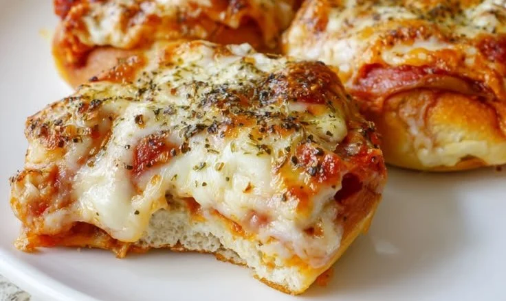 30-Minute Cottage Cheese Pizza Bites fresh out of the oven, perfect for kids.