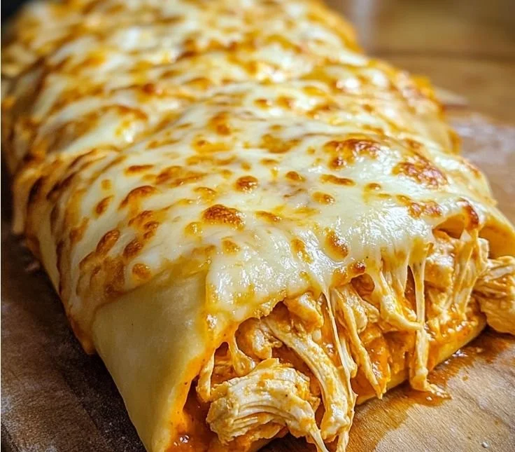 Delicious Buffalo Chicken Cheese Bake served in a dish