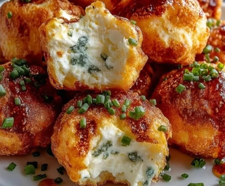 Delicious cream cheese poppers served for a tasty appetizer