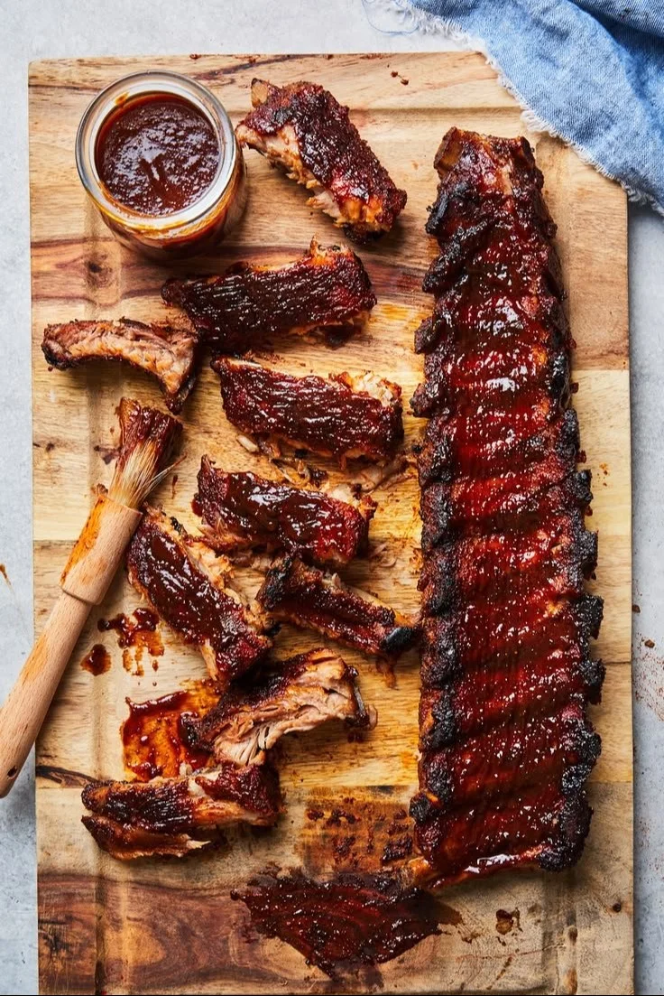 Easy no-fail BBQ ribs recipe with juicy, tender meat and flavorful sauce