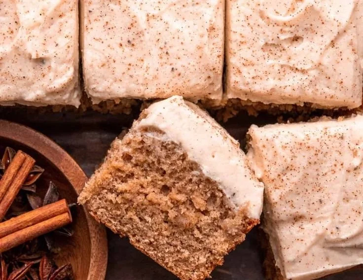 Extra moist spiced chai cake with warm spices and a rich texture