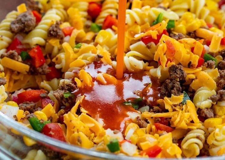 Delicious Taco Pasta Salad with fresh ingredients and bold flavors