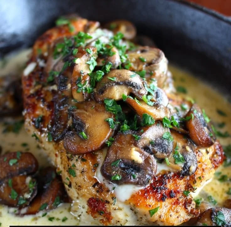 Delicious Texas Roadhouse Smothered Chicken served with savory toppings.