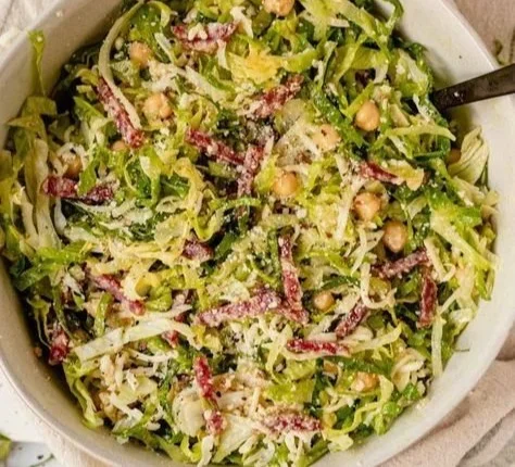 Scala Chopped Salad featuring fresh chopped vegetables and salad dressing