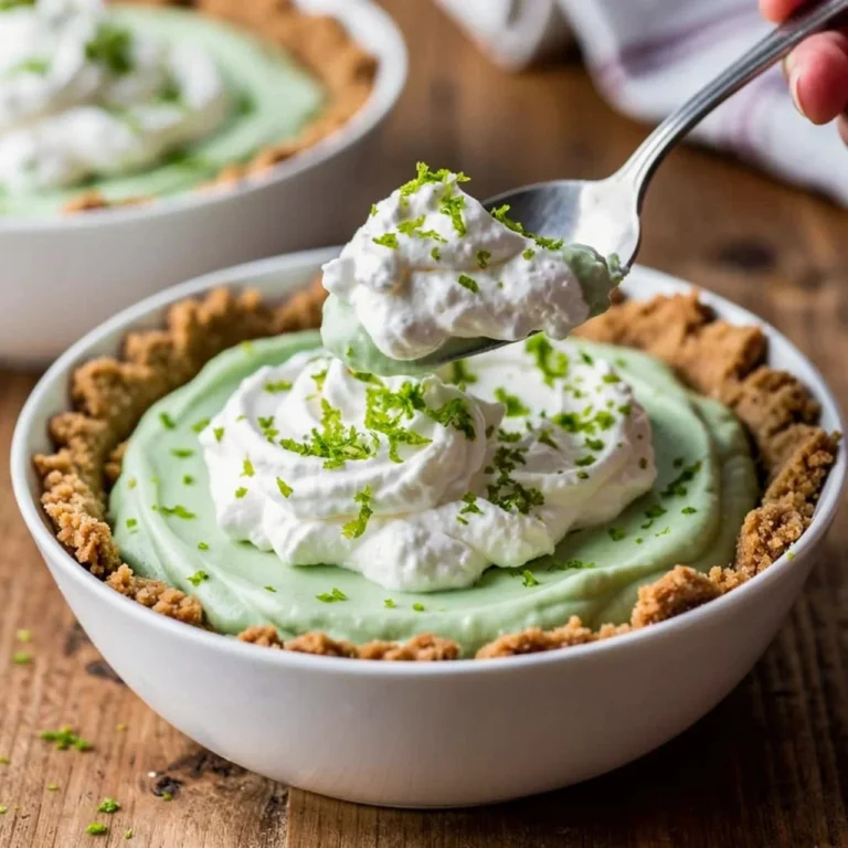Cottage cheese key lime pie bowls topped with lime zest and whipped cream