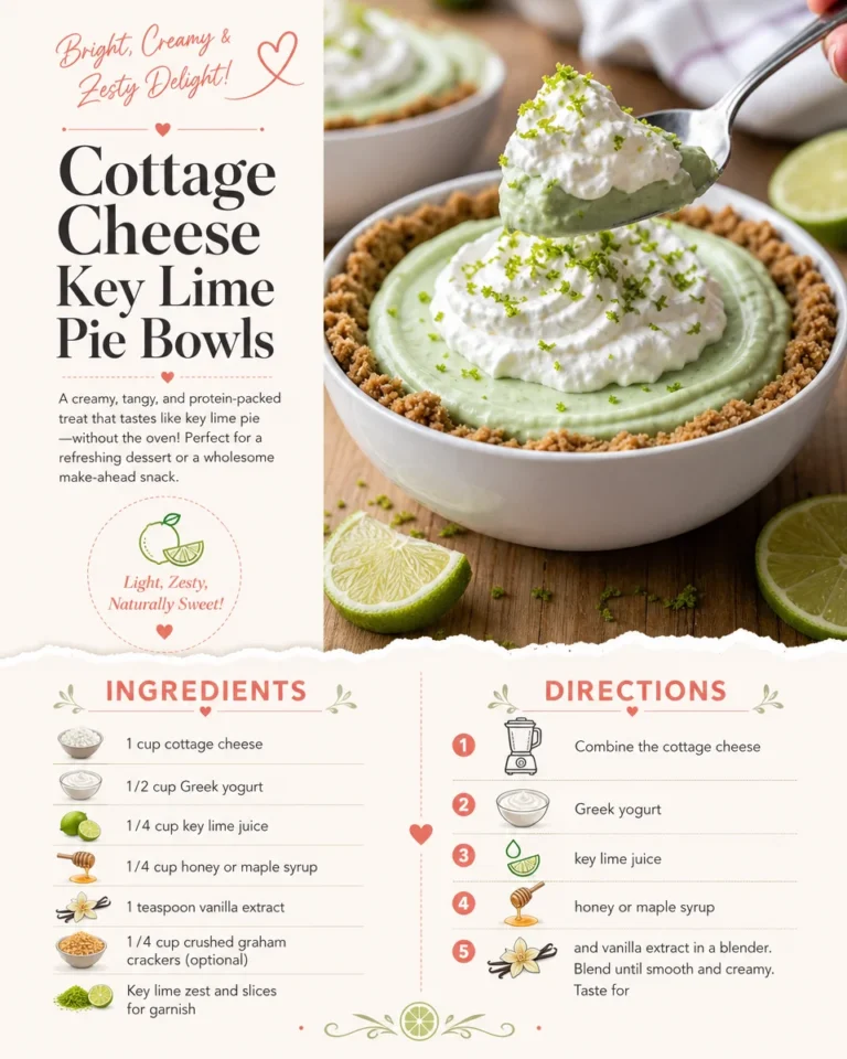 Cottage Cheese Key Lime Pie Bowls with a slice of lime on top