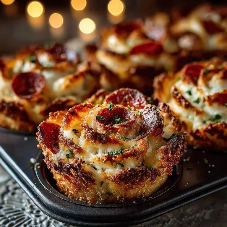 Delicious easy pizza roses arranged in a beautiful pattern.