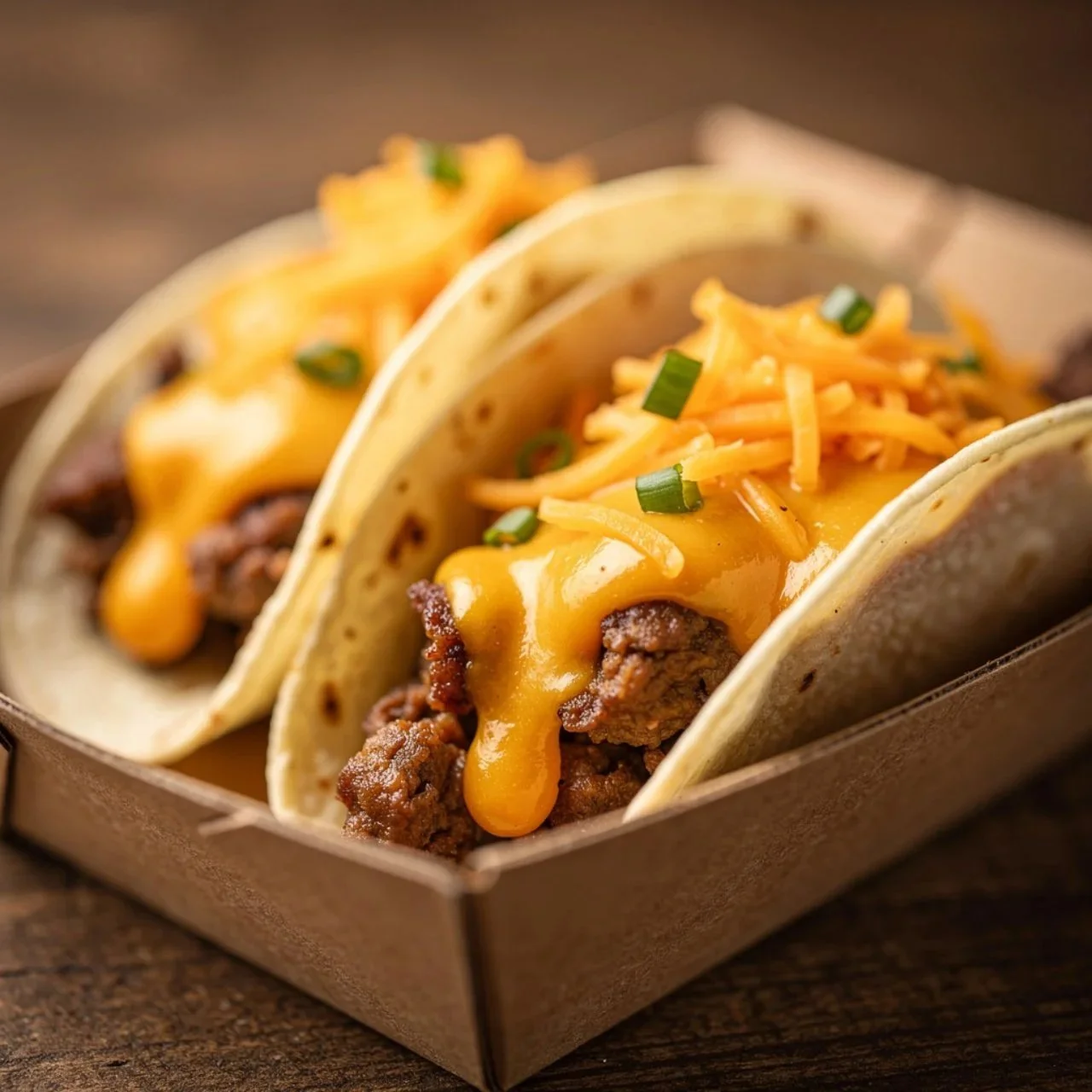 Delicious Garlic Butter Honey BBQ Tacos topped with fresh ingredients