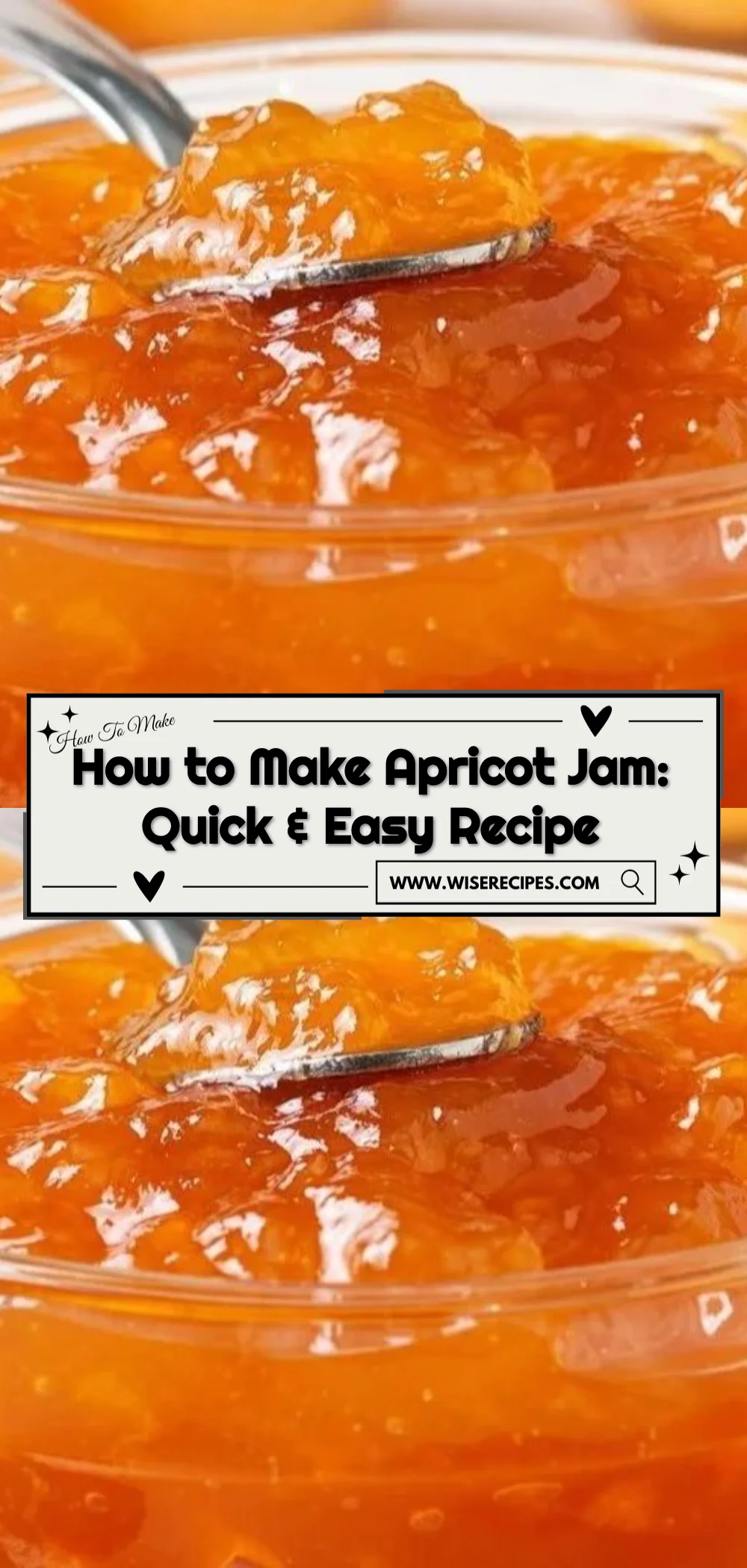 Homemade apricot jam in a glass jar with fresh apricots