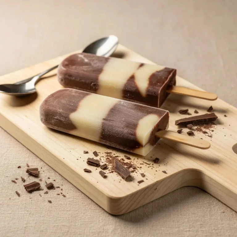 Colorful Jello pudding pops on a wooden stick, perfect summer dessert