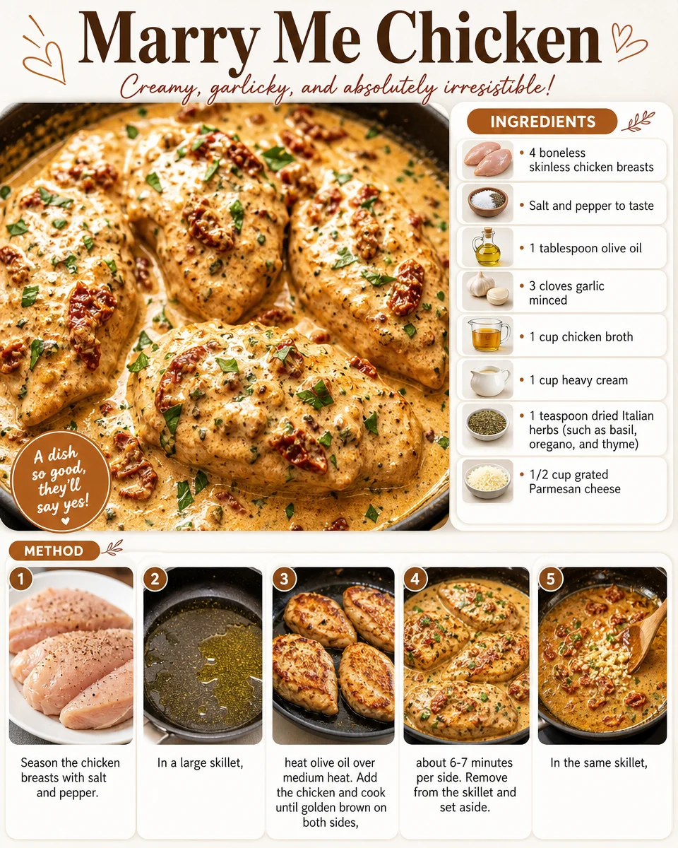 Delicious plate of Marry Me Chicken garnished and served with pasta.