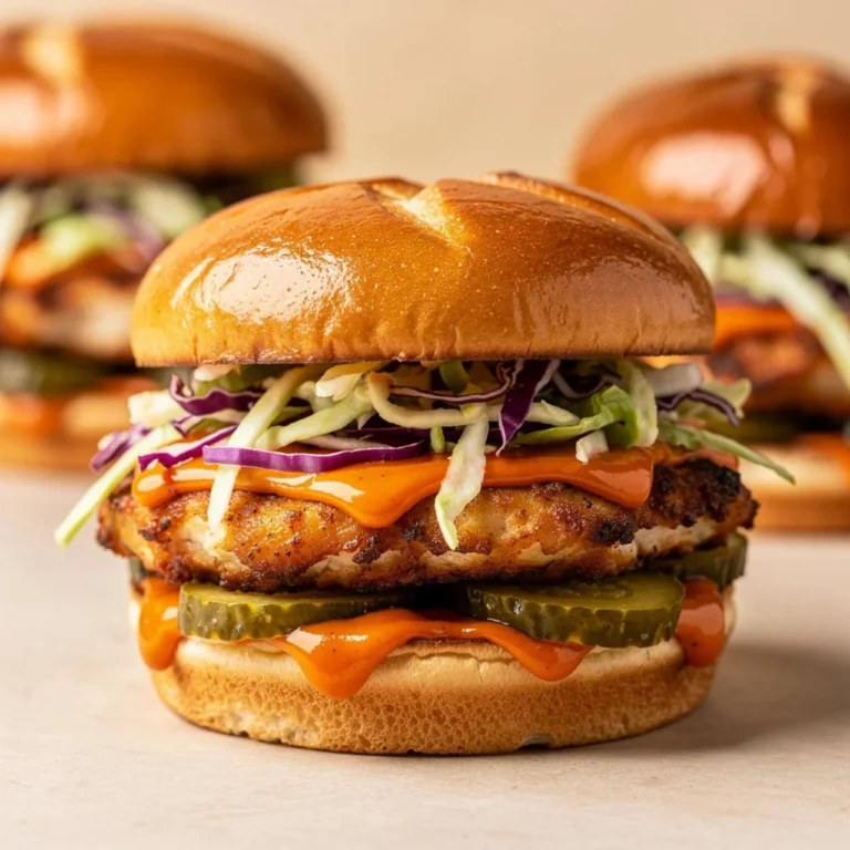 Nashville hot chicken sandwich with crispy coating and spicy sauce served with pickles