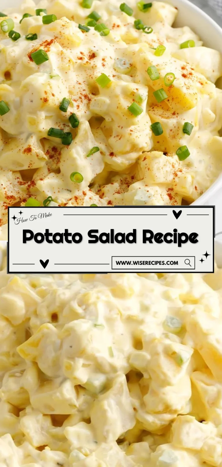 Delicious homemade potato salad served in a bowl
