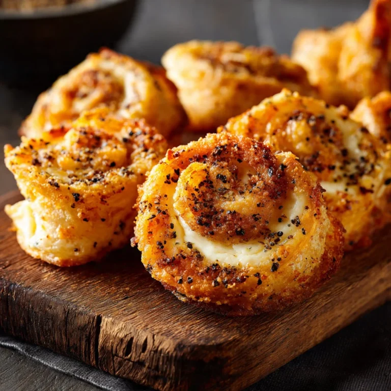 Cream cheese tortilla bites topped with everything seasoning on a plate