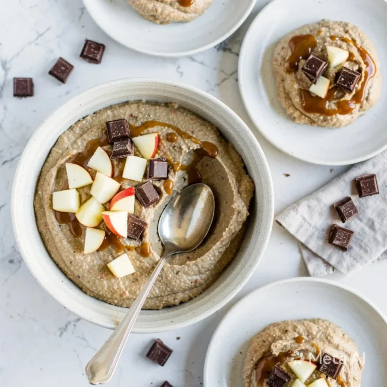 Delicious Snickers Salad Protein Bowl for busy moms.